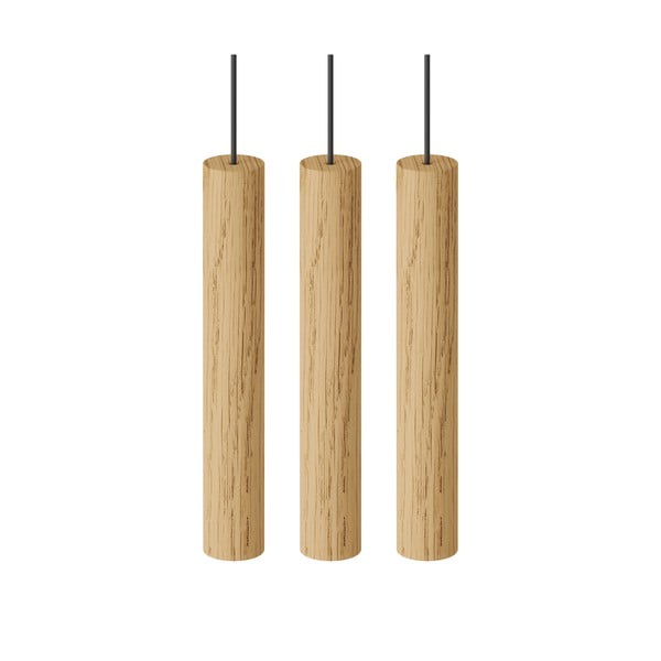 LED závesné svietidlo s dreveným tienidlom ø 3 cm Chimes – UMAGE