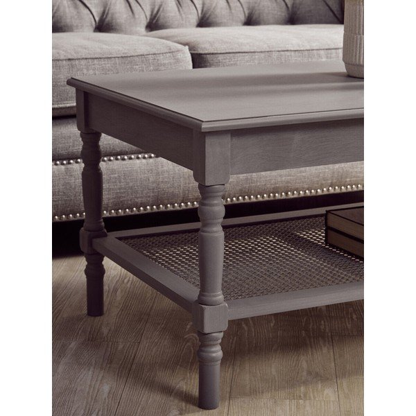 Sivý konferenčný stolík 60x120 cm Heritage – Premier Housewares-image-2