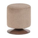 Svetlohnedý taburet z textílie buklé Islen – WOOOD