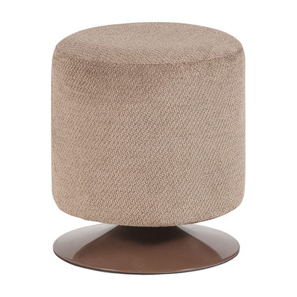 Svetlohnedý taburet z textílie buklé Islen – WOOOD