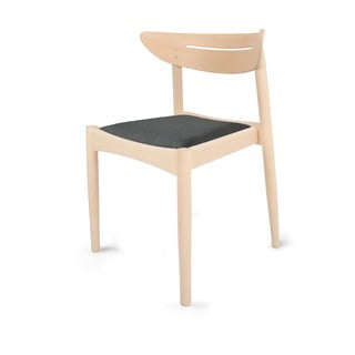 Čierna/prírodná jedálenská stolička z bukového dreva Jakob – Hammel Furniture