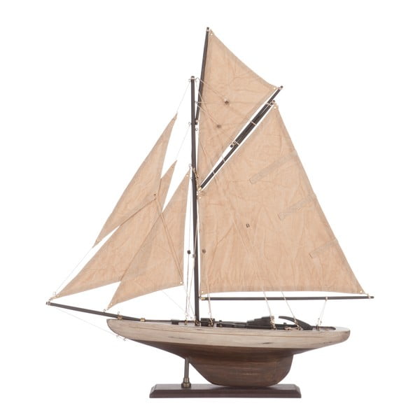 Dekoratívna plachetnica Sail Boat Beige, 55 cm