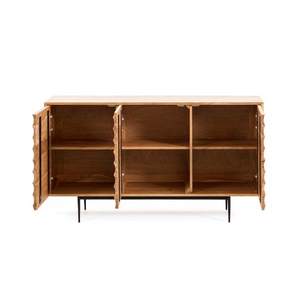 Komoda z akáciového dreva Kave Home Delsie, 147 x 81 cm-image-4