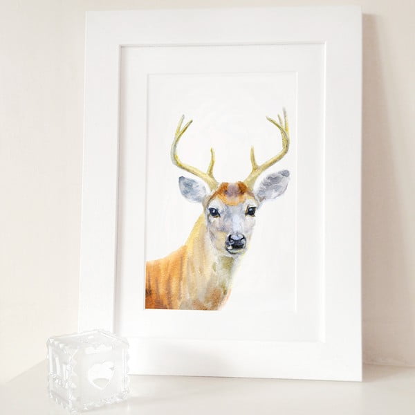 Plagát Deer Portrait A3