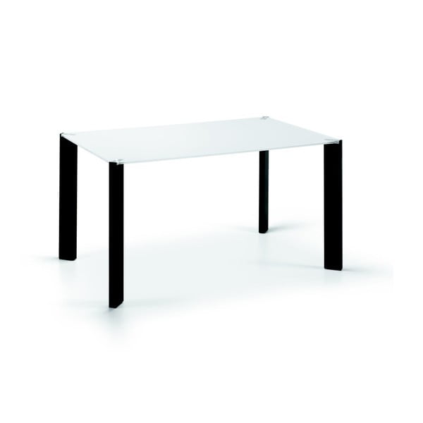 Jedálenský stôl Corner, 140x90cm, čierne nohy