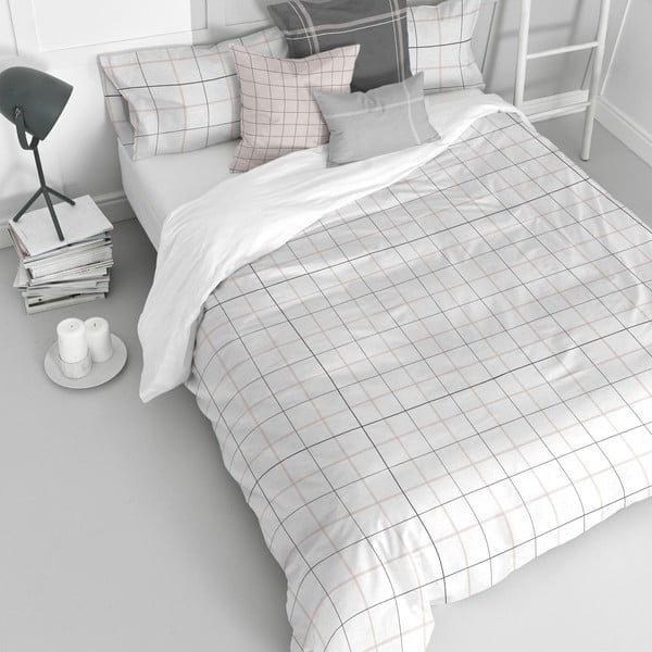 Bavlnená obliečka na perinu Blanc Tartan, 200 x 200 cm-image-2