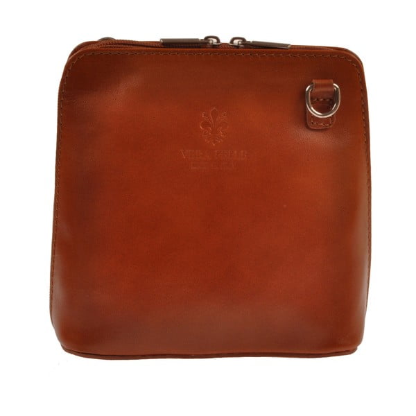 Hnedá kožená kabelka Florence Bags Vaire
