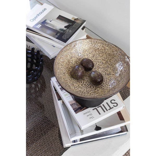 Čierna/béžová kameninová misa ø 31,5 cm By Hand  – Mette Ditmer Denmark-image-1