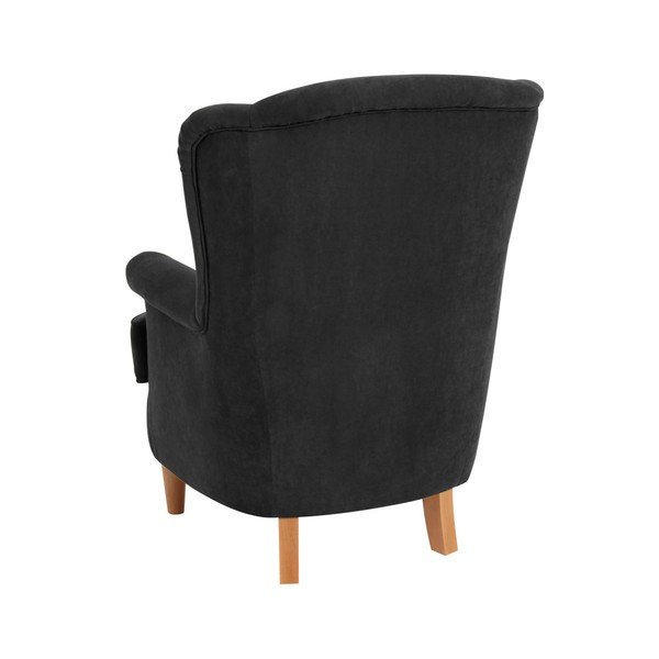 Čierne kreslo Max Winzer Kendra Velor-image-4