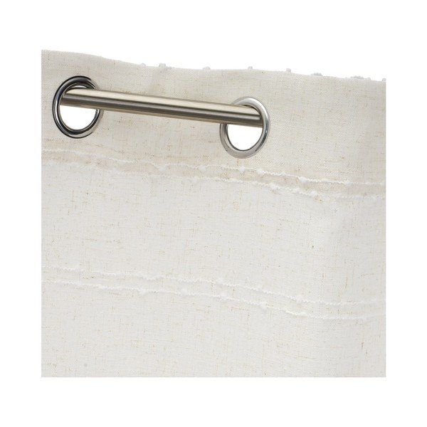 Bielo-béžový záves s prímesou ľanu 140x260 cm Nodes – Casa Selección-image-3