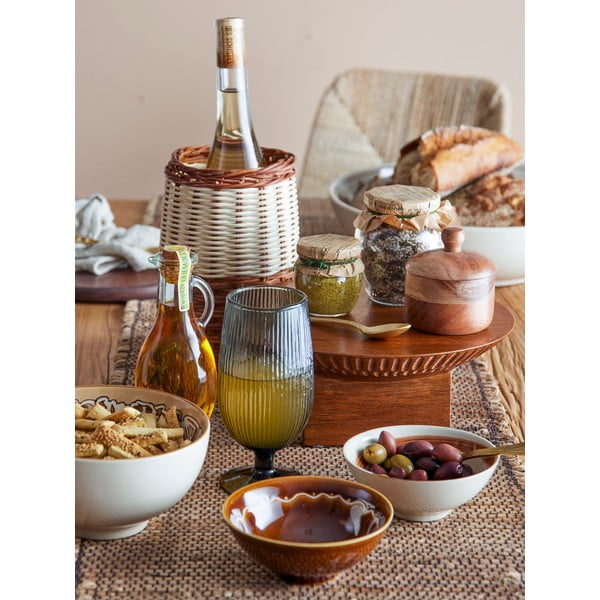 Bavlnený/jutový behúň na stôl 180x35 cm Im - Bloomingville-image-3