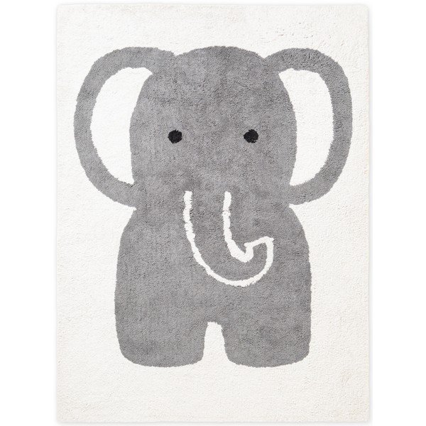 Sivý/krémovobiely prateľný/ručne tkaný bavlnený detský koberec 140x200 cm Snuggle Emil – Hanse Home
