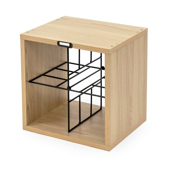 Regál na víno v dekore buka v prírodnej farbe na 16 fliaš – Compactor-image-2