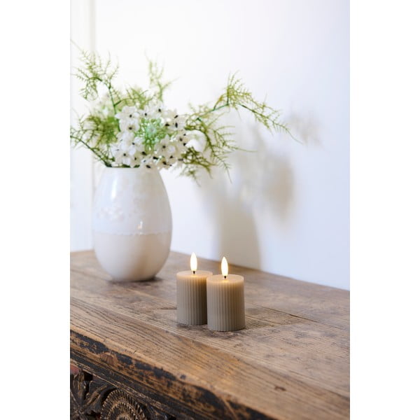 Sivé dobíjacie svetelné dekorácie v súprave 2 ks Smilla – Sirius-image-1