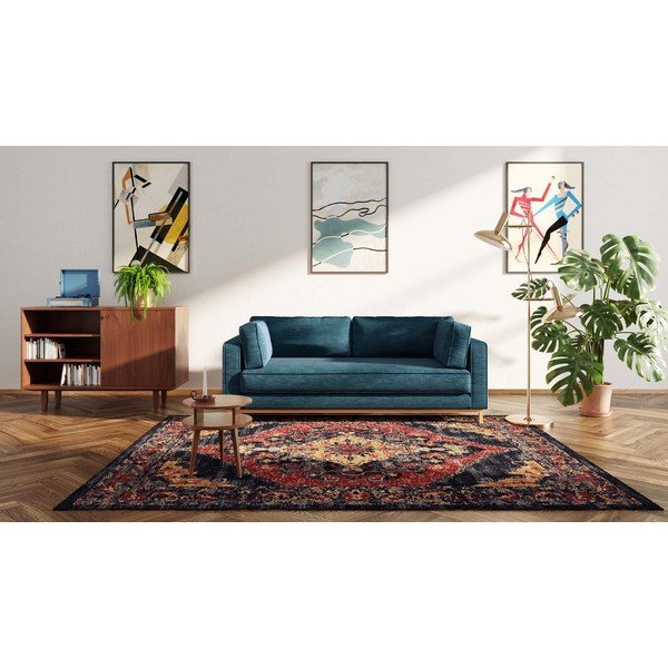 Tmavomodrá pohovka 222 cm Celerio – Ame Yens-image-1