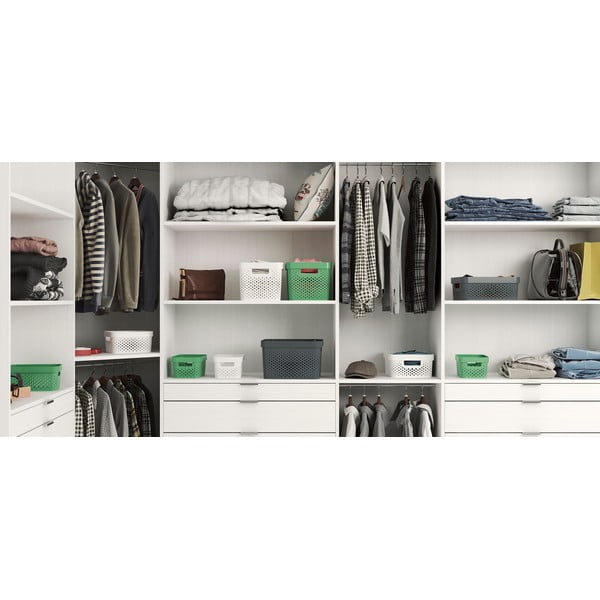 Biely úložný košík Curver Infinity Dots, 17 l-image-1