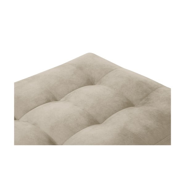 Béžová zamatová podnožka Milo Casa Santo-image-3