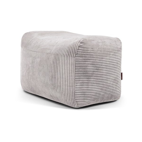 Svetlosivý menčestrový sedací vak Plus 70 Lounge – SLOWDOWN