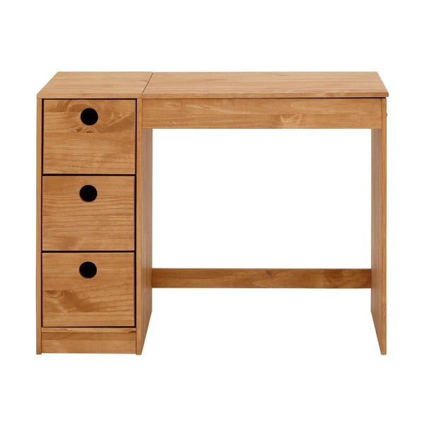 Pracovný stôl z borovicového dreva 50x100 cm Alpi – Støraa