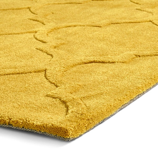 Žltý ručne tuftovaný koberec Think Rugs Hong Kong Puro Yellow, 120 × 170 cm-image-1