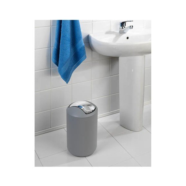 Sivá plastová súprava doplnkov do kúpeľne Brasil – Wenko-image-1