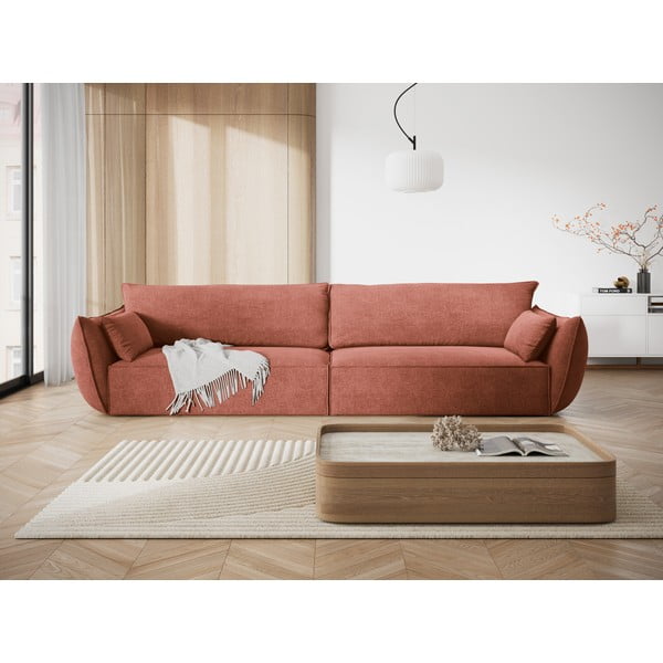 Červená pohovka 248 cm Vanda - Mazzini Sofas-image-1