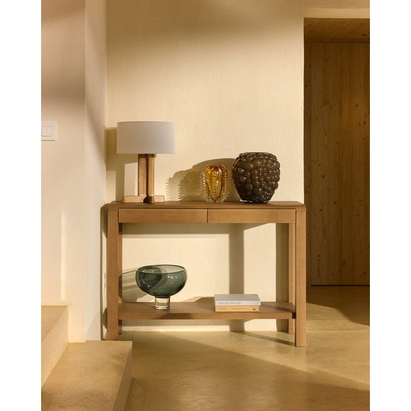 Oranžová sklenená ručne vyrobená váza (výška  23 cm) Nicora – Kave Home-image-2