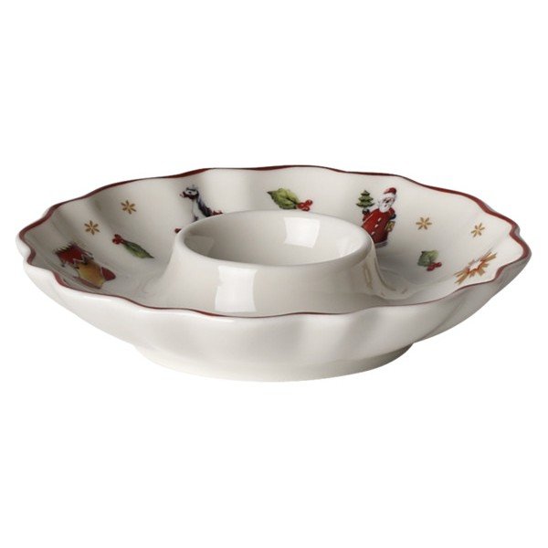 Biely porcelánový stojan na vajcia s vianočným motívom Villeroy & Boch-image-1