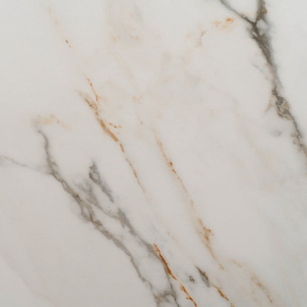 Rozkladací jedálenský stôl s doskou v dekore mramoru s prídavnou doskou 90x180 cm Rocía – Ixia-image-4