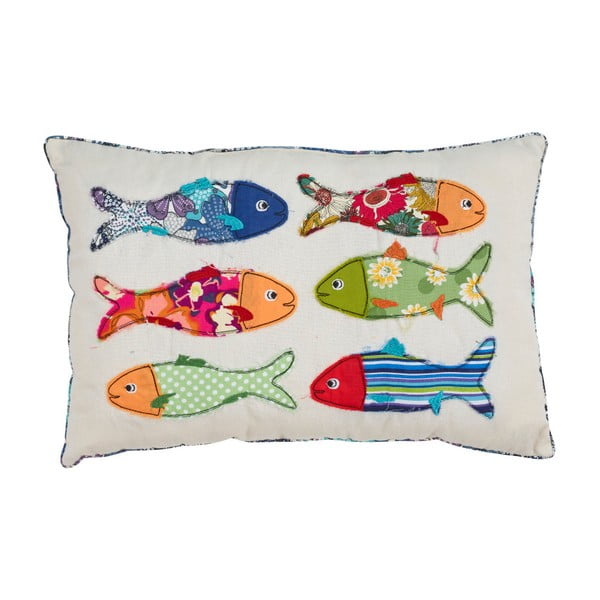 Vankúš Artesania Esteban Ferrer Colorful Fish II, 45 x 30 cm