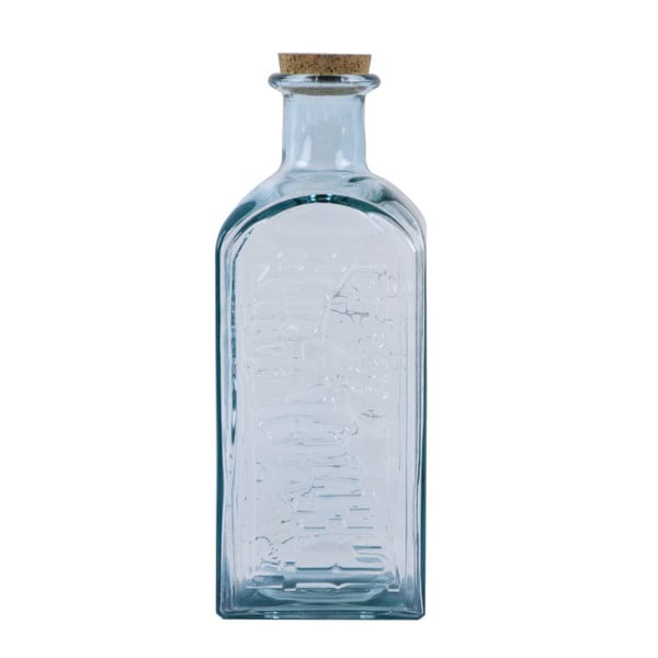 Modrá fľaša s korkovým uzáverom Ego Dekor, 2 l
