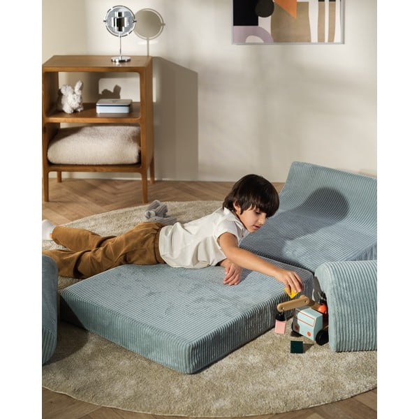 Menčestrové detské kresielko v mentolovej farbe Flipster – Wigiwama-image-4