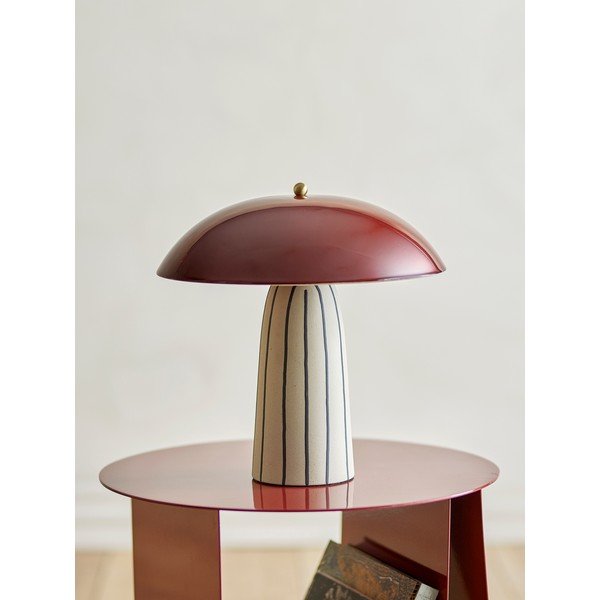 Keramická stolová lampa s kovovým tienidlom (výška  32 cm) Arvid – Bloomingville-image-2