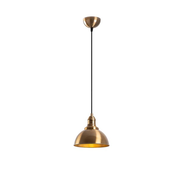 Závesné svietidlo v bronzovej farbe s kovovým tienidlom ø 21 cm Varzan – Opviq lights
