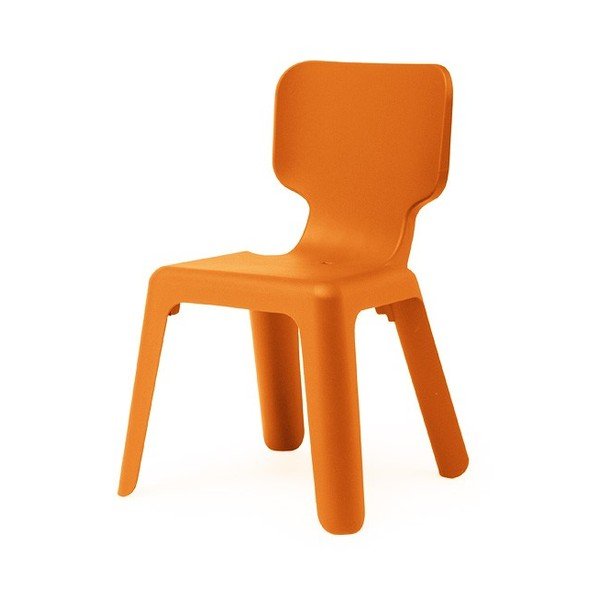Stohovateľná detská stolička Alma, oranžová-image-1