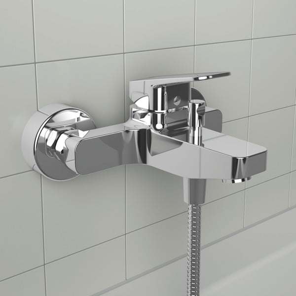 Vaňová nástenná batéria v lesklo striebornej farbe Ceraplan – Ideal Standard-image-1