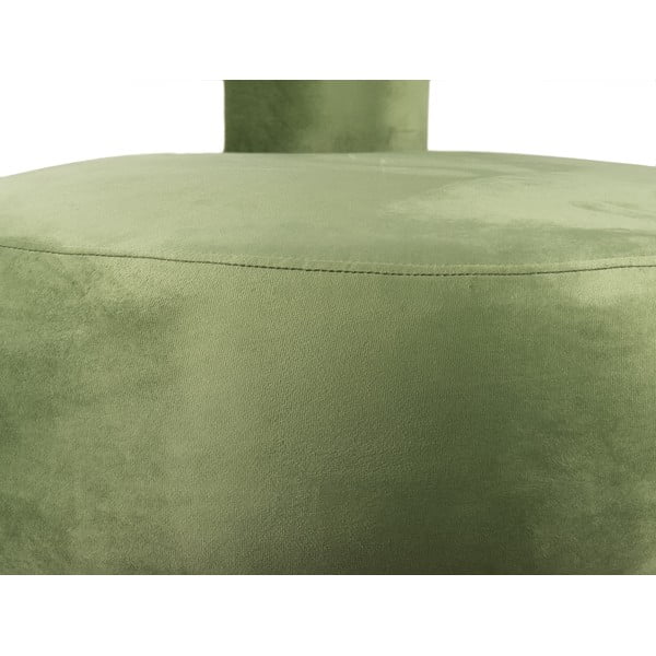 Svetlozelené zamatové kreslo Abrazo – Leitmotiv-image-4