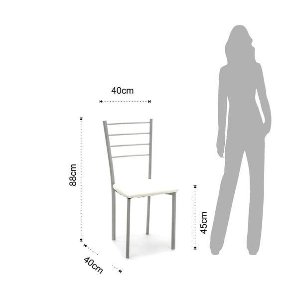 Biele jedálenské stoličky v súprave 2 ks Just - Tomasucci-image-4