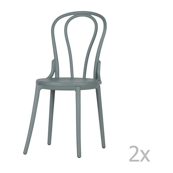 Sada 2 zelených stoličiek De Eekhoorn Bibi