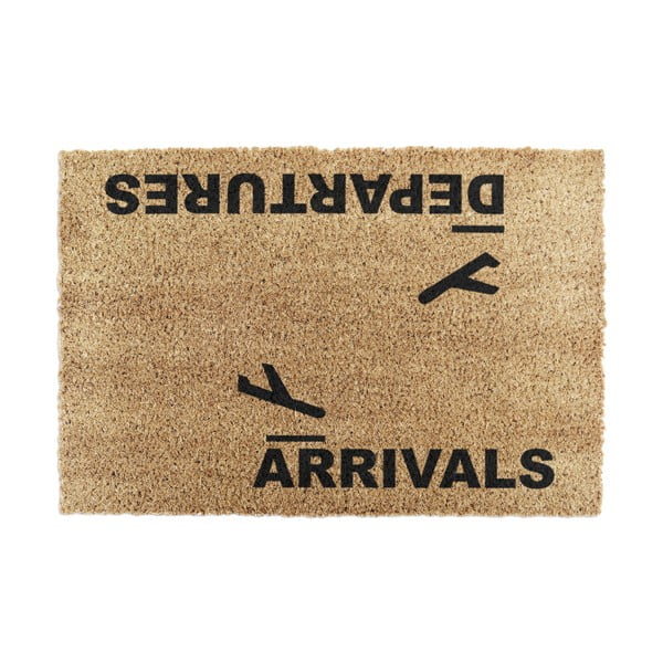 Rohožka z kokosového vlákna 40x60 cm Arrivals and Departures – Artsy Doormats