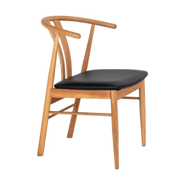 Jedálenská stolička z imitácie kože v čierno-prírodnej farbe Artenara – House Nordic