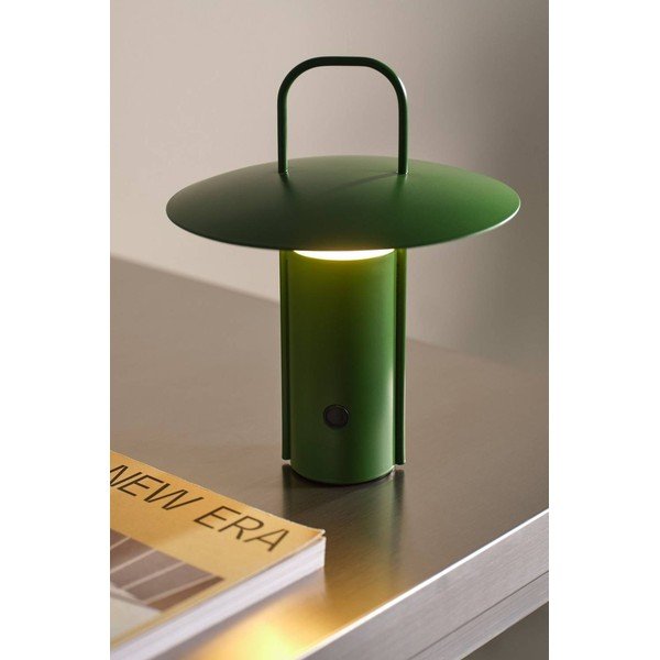Zelená kovová LED so stmievačom stolová lampa (výška  24 cm) Venna – Jotex-image-1