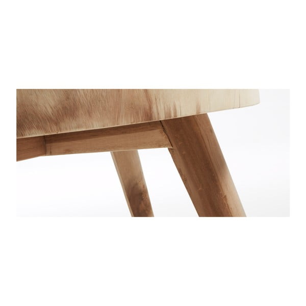 Okrúhly odkladací stolík z masívu munggur ø 65 cm Wellcres – Kave Home-image-3