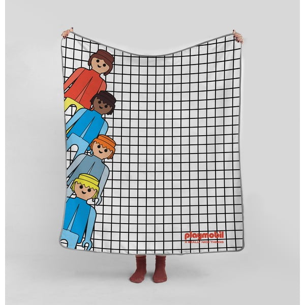 Detská deka z mikrovlákna 130x130 cm Checkerboard – Playmobil