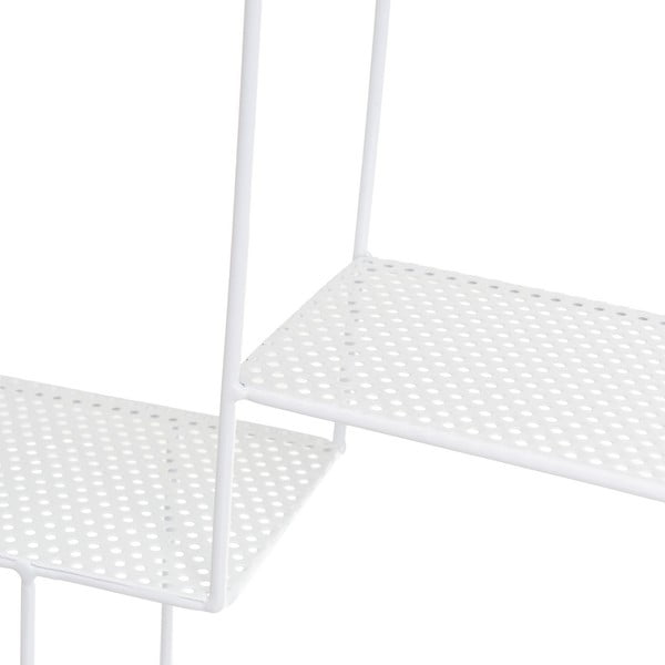 Biela poschodová polica 50 cm – Casa Selección-image-1