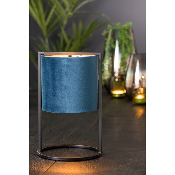 Čierno-tmavomodrá stolová lampa (výška 35 cm) Santos - Light & Living-image-1