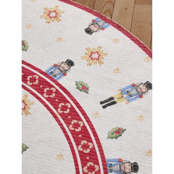 Červený okrúhly koberec s vianočným motívom ø 160 cm Toy's Delight Nutcracker – Villeroy&Boch-image-3