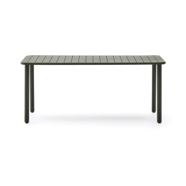 Oceľový záhradný jedálenský stôl 90x180 cm Brai – Kave Home-image-2