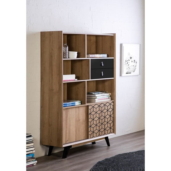 Knižnica v dekóre dubového dreva Marckeric Ceilan-image-1