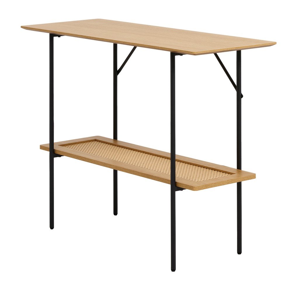 E-shop Konzolový stolík v dekore duba v prírodnej farbe 37x100 cm Pensacola – Unique Furniture